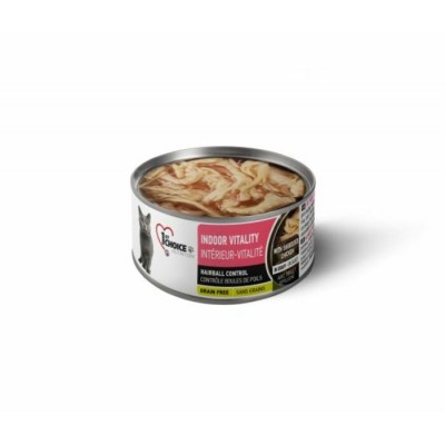 1st Choice Conserves pour chat Intérieur Vitalité pâté de poulet sans grains 156 g