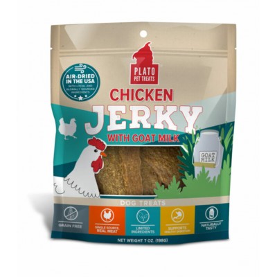 Plato jerky pour chien poulet et lait de chevre...