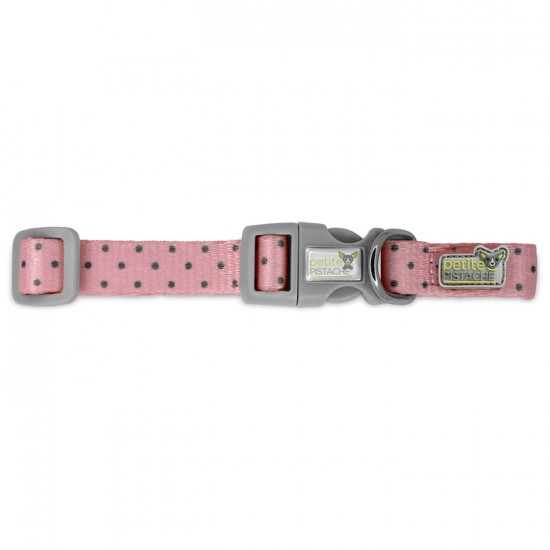 Petite pistache collier Pink Polka pour chien Petite pistache collier Pink Polka pour chien