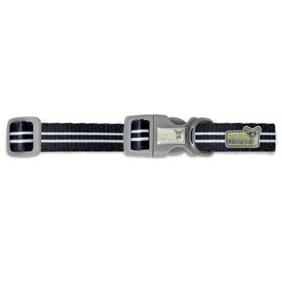 Petite pistache collier Black Stripes pour chien