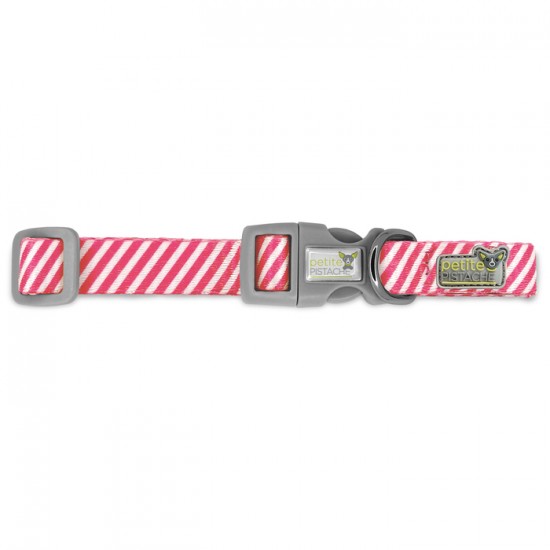 Petite pistache collier Hot Pink Stripes pour...