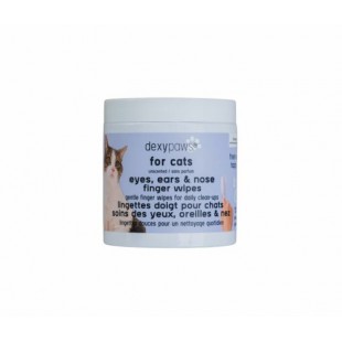 Dexypaws – Lingettes doigt pour chat soins des...
