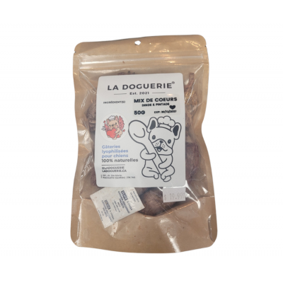 La Doguerie Mix de cœurs lyophilisés gâteries...