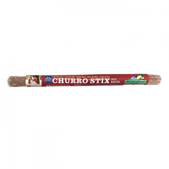 HIMALAYAN DOG CHEW Churro Stix bacon pour chien
