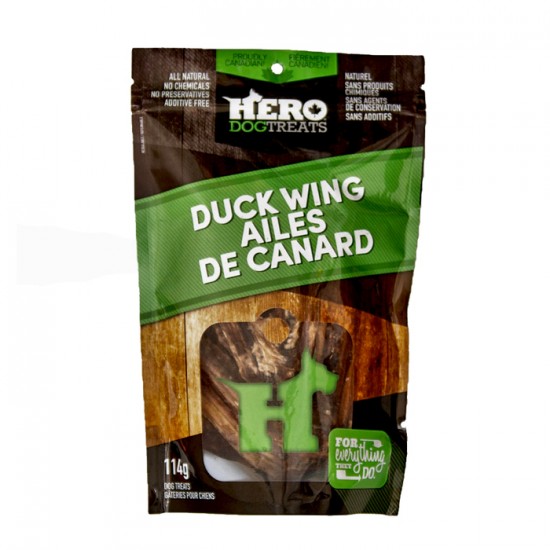 HERO DOG TREATS Ailes de canard déshydratées...