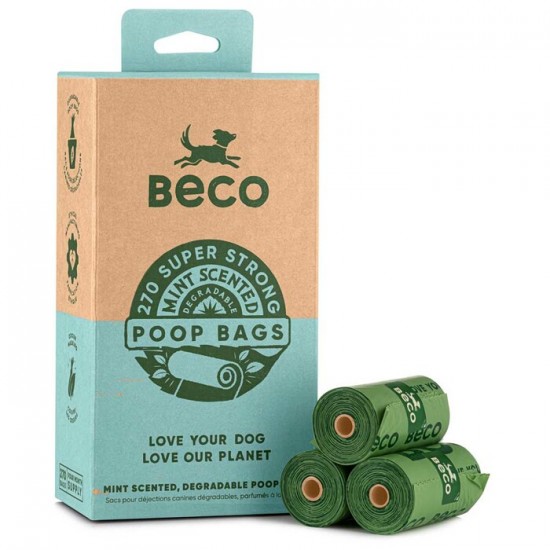BECO Sacs à excréments parfum menthe pour chien...