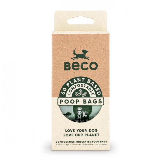 BECO Sacs compostables de voyage sans parfum pour...