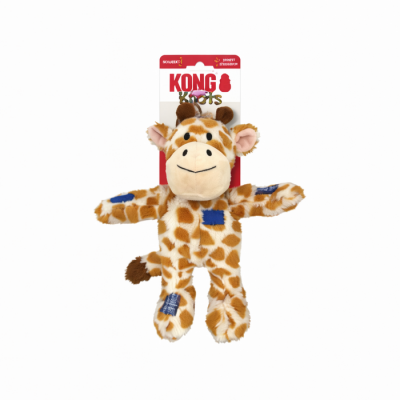 KONG Wild Knots Giraffe jouet peluche avec corde...