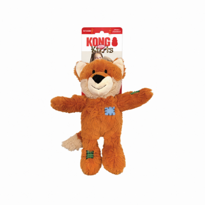 KONG Wild Knots Fox jouet peluche avec corde pour...
