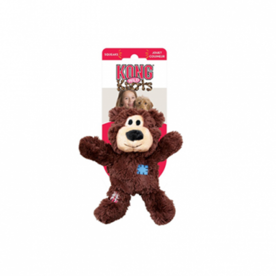 KONG Wild Knots Bear jouet peluche avec corde pour chien X Small
