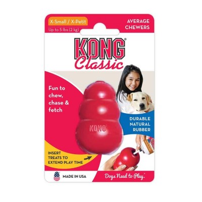KONG Classic jouet en caoutchouc naturel...
