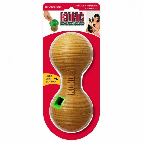 KONG Bamboo Feeder Dumbbell jouet distributeur de...