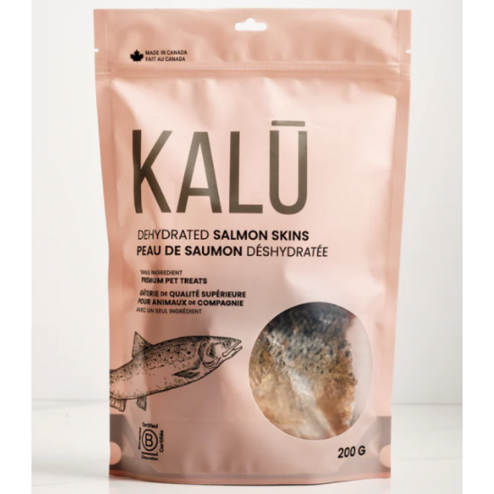 KALU Peau de saumon déshydratée pour chien et...
