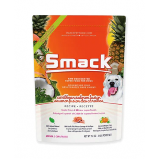 SMACKPETFOOD Caribbean Salmon Fusion pour chien nourriture déshydratée 210gr