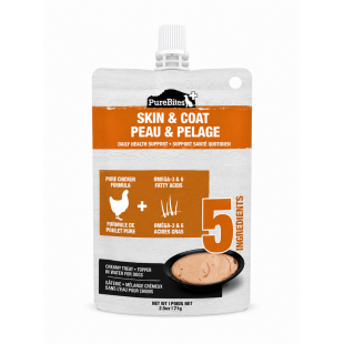 PureBites Plus Skin et Pelage Gâterie crémeuse...