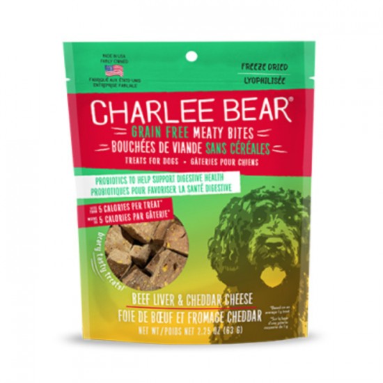 Charlee Bear Grain Free Meaty Bites foie de bœuf...