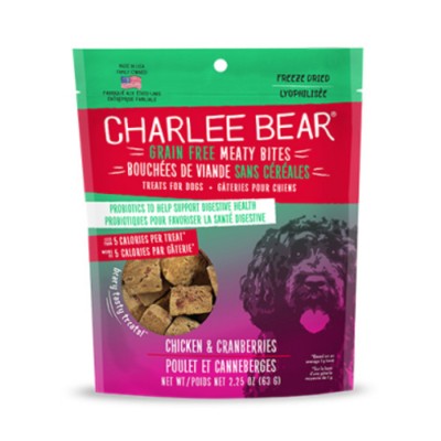 Charlee Bear Grain Free Meaty Bites poulet et...