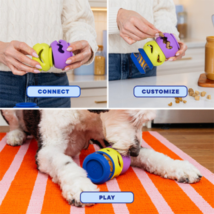 WAGLAB Play Stack Slobber jouet interactif modulaire pour grands chiens WAGLAB Play Stack Slobber jouet interactif modulaire pour grands chiens