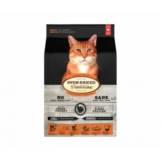 Obt Nourriture Sèche Pour Chat - Dinde 5 Lb