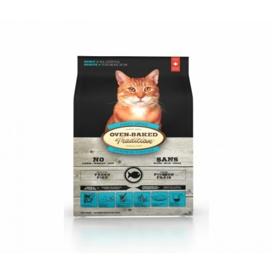Obt Nourriture Sèche Pour Chat - Poisson 2.5 Lb