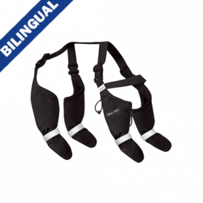 Canada Pooch® Suspender Boots Black Size 2 Long