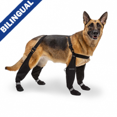 Canada Pooch® Suspender Boots Black Size 2 Short