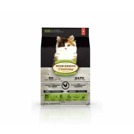 Obt Nourriture Sèche Pour Chaton - Poulet 2.5 Lb