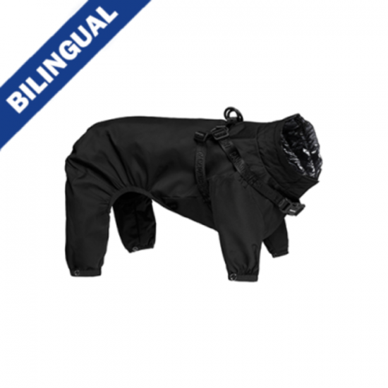 Canada Pooch® Harness Snowsuit Black Size 18 for...
