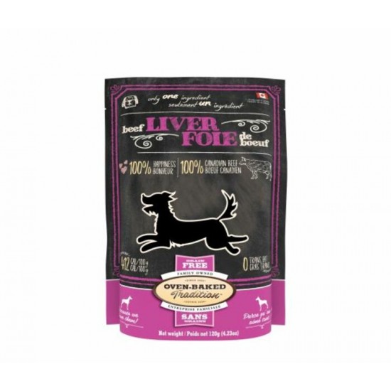 Obt Gâteries Pour Chien, Foie De Boeuf Déshydraté 4.2oz