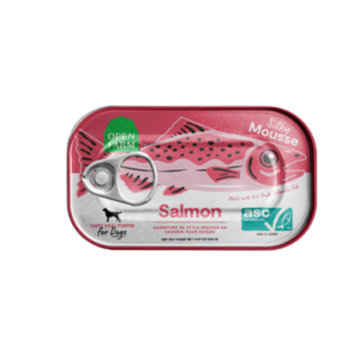 Open Farm Mousse soyeuse au saumon – Garniture...