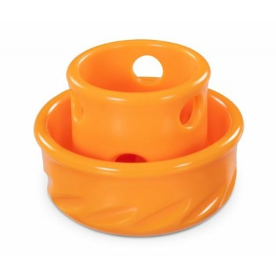 Messy Mutts – Jouet Interactif Totally Pooched Puzzle’n Play 2.5" Orange Pour Chien