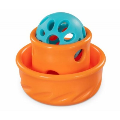 Messy Mutts – Jouet Interactif Totally Pooched Puzzle’n Play 2.5" Orange Pour Chien