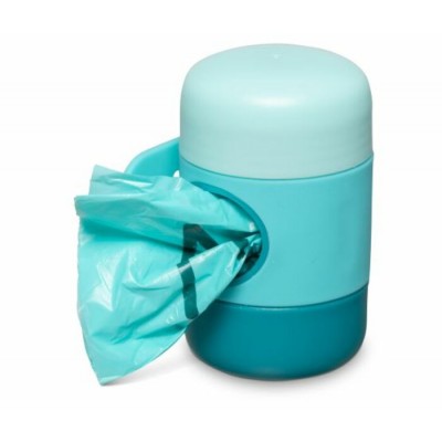 Messy Mutts – Distributeur de Sacs de Ramassage pour Chien Bleu