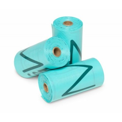 Messy Mutts – Sacs de Ramassage Biorecyclés 16 Rouleaux de Recharge, 240 Sacs