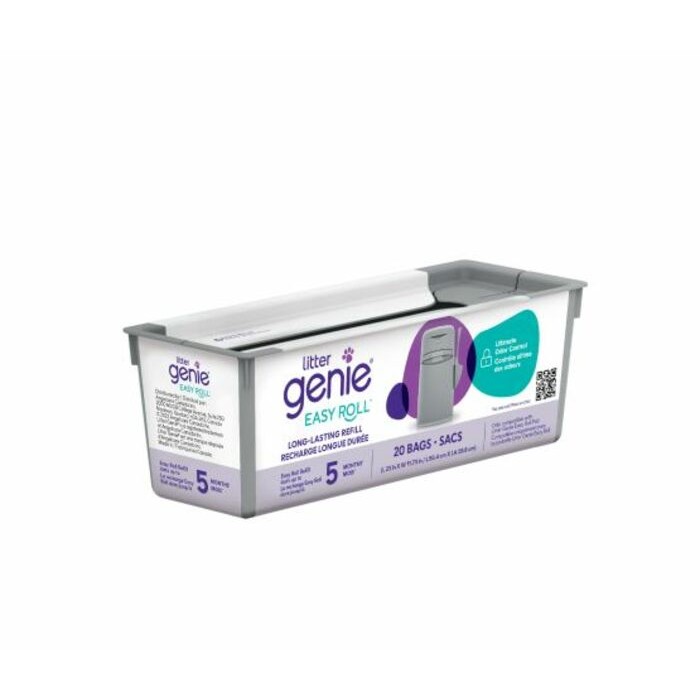 Litter Genie Easy Roll – Recharge Pour Poubelle À Litière Pour Chat, Dure Jusqu’à 5 Mois Litter Genie Easy Roll – Recharge Pour Poubelle À Litière Pour Chat, Dure Jusqu’à 5 Mois
