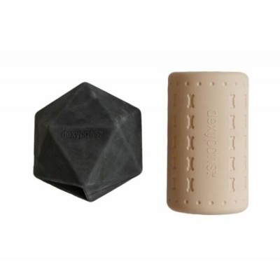 Dexypaws Jouet à Mâcher Ultra Robuste Pour Chien Beige & Noir
