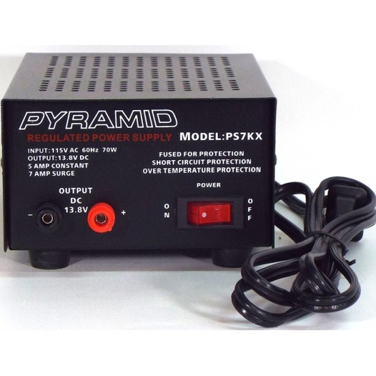 PS7KX - Pyramid Power Supply - 5 A Constant, 7 A...