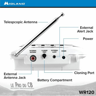 WR 120B, Radio météo Midland avec alerte