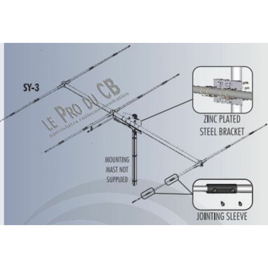 SY3, antenne CB beam Yagi Sirio 