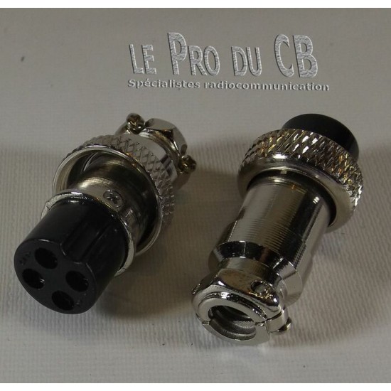 DISMIC1, prise micro femelle, 4 trous