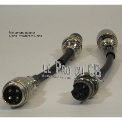 AMB adapteur de micro de 6 pins à micros 4 trous