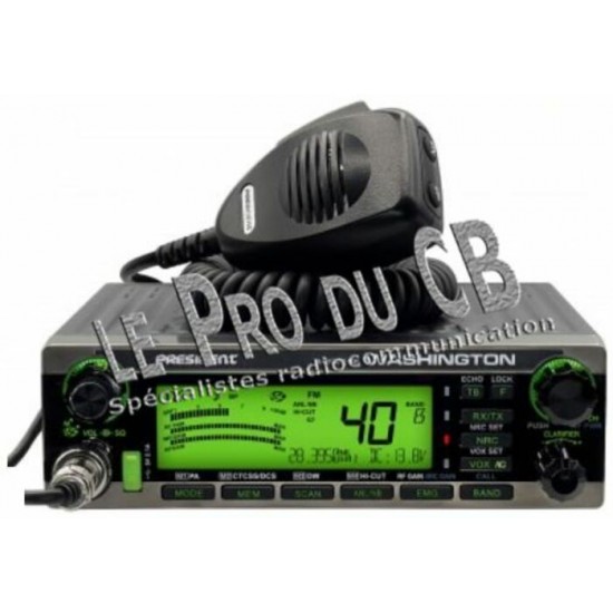 Washington, CB 10 meter AM-FM-SSB, 80 Watts PEP, Squelch automatique, vox, scan et plus