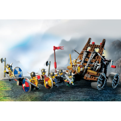 LEGO VIKINGS Armée et wagon 2006
