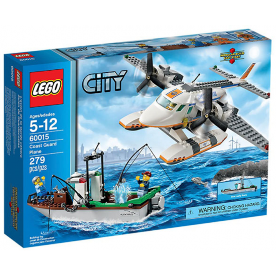 LEGO CITY L'avion de la garde cotiere et bateau ...