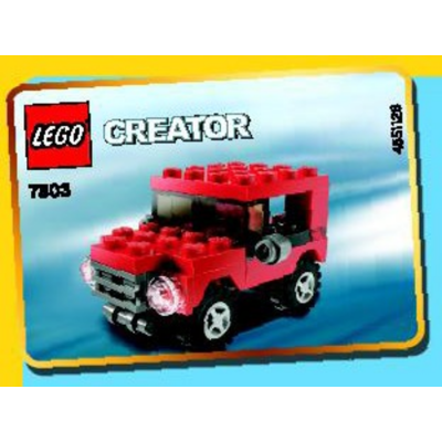 LEGO CREATEUR Jeep rouge  sac   2009