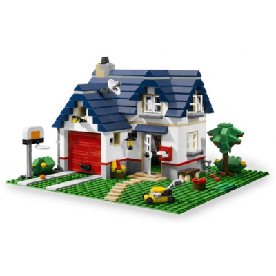 LEGO CREATEUR Maison campagne toit bleu 2010