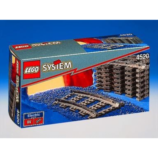 LEGO TRAIN Rails courbées 9V 