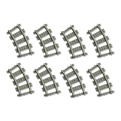 LEGO TRAIN Rails courbées 9V 