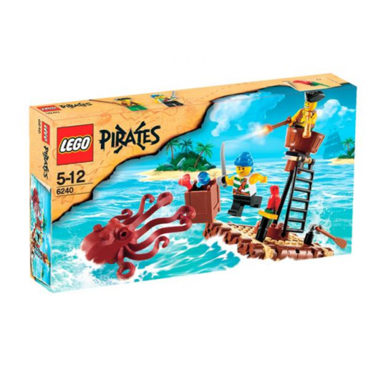 LEGO PIRATES Le radeau des pirates et la pieuvre 2009