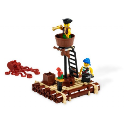 LEGO PIRATES Le radeau des pirates et la pieuvre 2009